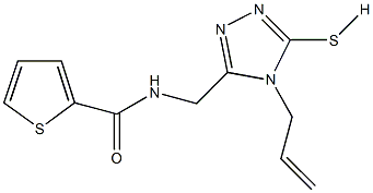 N-[(4-allyl-5-sulfanyl-4H-1,2,4-triazol-3-yl)methyl]-2-thiophenecarboxamide Struktur