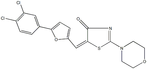  5-{[5-(3,4-dichlorophenyl)-2-furyl]methylene}-2-(4-morpholinyl)-1,3-thiazol-4(5H)-one