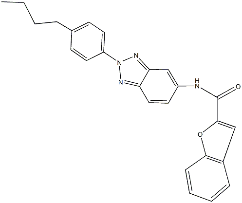  N-[2-(4-butylphenyl)-2H-1,2,3-benzotriazol-5-yl]-1-benzofuran-2-carboxamide