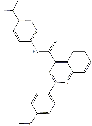  N-(4-isopropylphenyl)-2-(4-methoxyphenyl)-4-quinolinecarboxamide