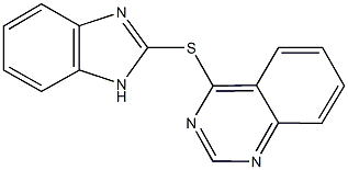 1H-benzimidazol-2-yl 4-quinazolinyl sulfide Structure