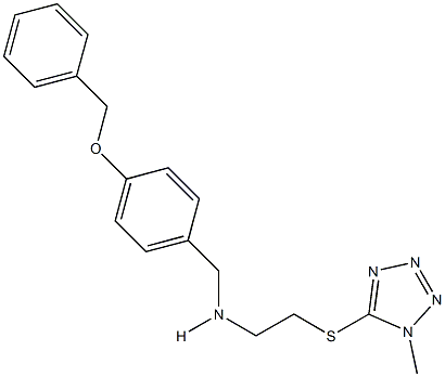  N-[4-(benzyloxy)benzyl]-N-{2-[(1-methyl-1H-tetraazol-5-yl)sulfanyl]ethyl}amine
