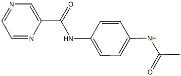 N-[4-(acetylamino)phenyl]pyrazine-2-carboxamide Struktur