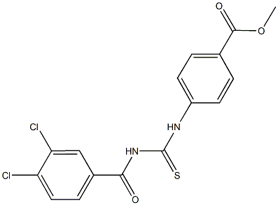  methyl 4-({[(3,4-dichlorobenzoyl)amino]carbothioyl}amino)benzoate