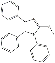 methyl 1,4,5-triphenyl-1H-imidazol-2-yl sulfide Struktur