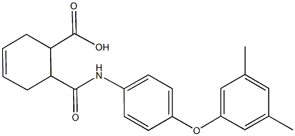  6-{[4-(3,5-dimethylphenoxy)anilino]carbonyl}-3-cyclohexene-1-carboxylic acid
