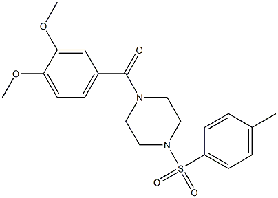  1-(3,4-dimethoxybenzoyl)-4-[(4-methylphenyl)sulfonyl]piperazine