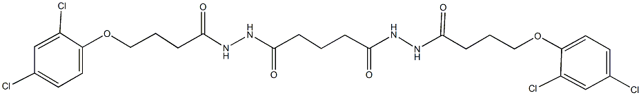 4-(2,4-dichlorophenoxy)-N'-(5-{2-[4-(2,4-dichlorophenoxy)butanoyl]hydrazino}-5-oxopentanoyl)butanohydrazide