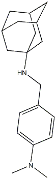 N-(1-adamantyl)-N-[4-(dimethylamino)benzyl]amine Struktur