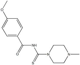  4-methoxy-N-[(4-methyl-1-piperazinyl)carbothioyl]benzamide