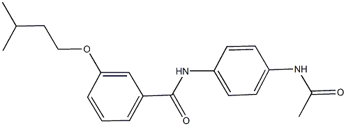 N-[4-(acetylamino)phenyl]-3-(isopentyloxy)benzamide