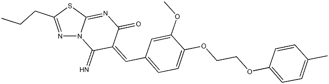5-imino-6-{3-methoxy-4-[2-(4-methylphenoxy)ethoxy]benzylidene}-2-propyl-5,6-dihydro-7H-[1,3,4]thiadiazolo[3,2-a]pyrimidin-7-one