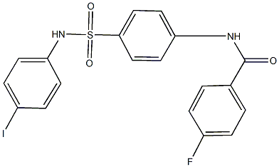 4-fluoro-N-{4-[(4-iodoanilino)sulfonyl]phenyl}benzamide Structure