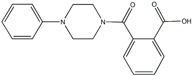 2-[(4-phenyl-1-piperazinyl)carbonyl]benzoic acid Struktur