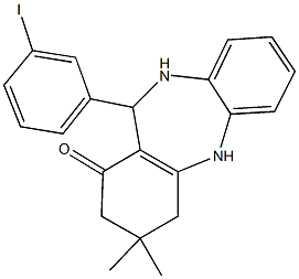 11-(3-iodophenyl)-3,3-dimethyl-2,3,4,5,10,11-hexahydro-1H-dibenzo[b,e][1,4]diazepin-1-one