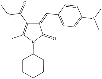 methyl 1-cyclohexyl-4-[4-(dimethylamino)benzylidene]-2-methyl-5-oxo-4,5-dihydro-1H-pyrrole-3-carboxylate