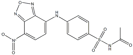 N-acetyl-4-({7-nitro-2,1,3-benzoxadiazol-4-yl}amino)benzenesulfonamide Structure