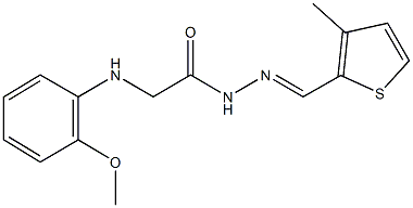 2-(2-methoxyanilino)-N'-[(3-methylthien-2-yl)methylene]acetohydrazide