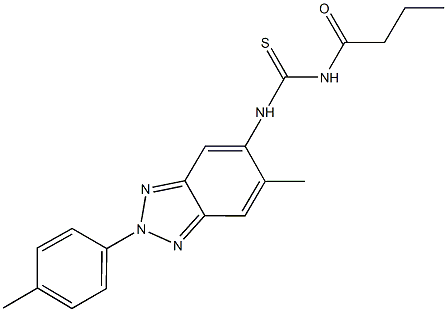  N-butyryl-N'-[6-methyl-2-(4-methylphenyl)-2H-1,2,3-benzotriazol-5-yl]thiourea