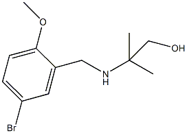 2-[(5-bromo-2-methoxybenzyl)amino]-2-methyl-1-propanol Structure