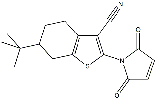 6-tert-butyl-2-(2,5-dioxo-2,5-dihydro-1H-pyrrol-1-yl)-4,5,6,7-tetrahydro-1-benzothiophene-3-carbonitrile