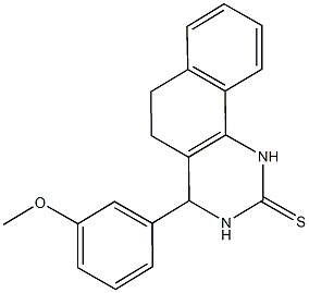 4-(3-methoxyphenyl)-3,4,5,6-tetrahydrobenzo[h]quinazoline-2(1H)-thione