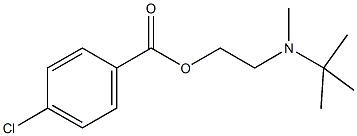 2-[tert-butyl(methyl)amino]ethyl 4-chlorobenzoate Struktur