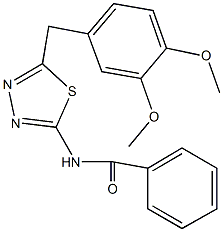  N-[5-(3,4-dimethoxybenzyl)-1,3,4-thiadiazol-2-yl]benzamide