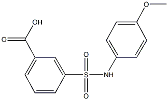 3-[(4-methoxyanilino)sulfonyl]benzoic acid Struktur