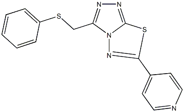 3-[(phenylsulfanyl)methyl]-6-(4-pyridinyl)[1,2,4]triazolo[3,4-b][1,3,4]thiadiazole