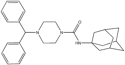  N-(1-adamantyl)-4-benzhydryl-1-piperazinecarboxamide