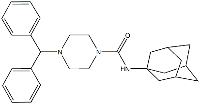 N-(1-adamantyl)-4-benzhydryl-1-piperazinecarboxamide