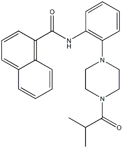  N-[2-(4-isobutyryl-1-piperazinyl)phenyl]-1-naphthamide