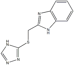 1H-benzimidazol-2-ylmethyl 4H-1,2,4-triazol-3-yl sulfide