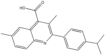  2-(4-isopropylphenyl)-3,6-dimethyl-4-quinolinecarboxylic acid