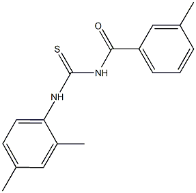 N-(2,4-dimethylphenyl)-N'-(3-methylbenzoyl)thiourea