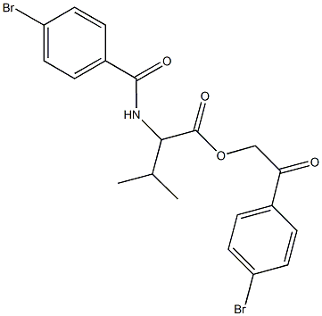  2-(4-bromophenyl)-2-oxoethyl 2-[(4-bromobenzoyl)amino]-3-methylbutanoate