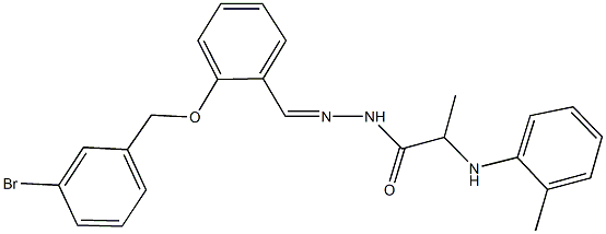  N'-{2-[(3-bromobenzyl)oxy]benzylidene}-2-(2-toluidino)propanohydrazide