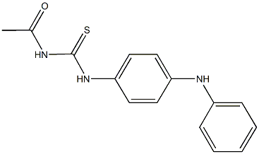 N-acetyl-N'-(4-anilinophenyl)thiourea Struktur