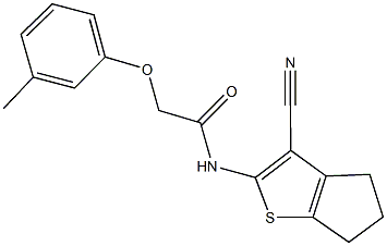 N-(3-cyano-5,6-dihydro-4H-cyclopenta[b]thien-2-yl)-2-(3-methylphenoxy)acetamide