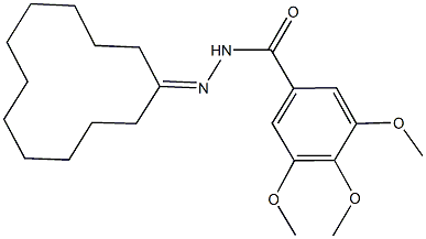  N'-cyclododecylidene-3,4,5-trimethoxybenzohydrazide