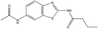 N-[6-(acetylamino)-1,3-benzothiazol-2-yl]butanamide