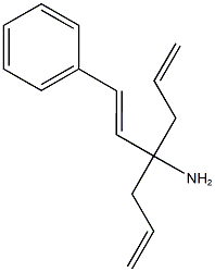 4-(2-phenylvinyl)hepta-1,6-dien-4-amine 结构式