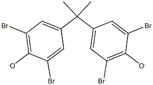 2,6-dibromo-4-[1-(3,5-dibromo-4-hydroxyphenyl)-1-methylethyl]phenol,,结构式