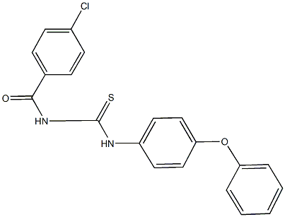  N-(4-chlorobenzoyl)-N'-(4-phenoxyphenyl)thiourea