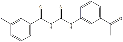 N-(3-acetylphenyl)-N'-(3-methylbenzoyl)thiourea