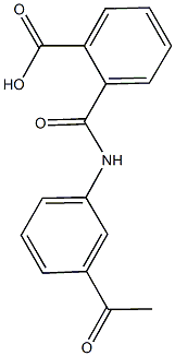2-[(3-acetylanilino)carbonyl]benzoic acid Structure
