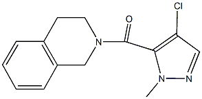  2-[(4-chloro-1-methyl-1H-pyrazol-5-yl)carbonyl]-1,2,3,4-tetrahydroisoquinoline