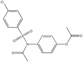 4-{acetyl[(4-chlorophenyl)sulfonyl]amino}phenyl acetate