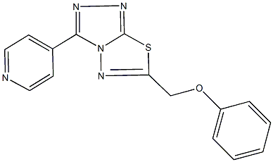 phenyl [3-(4-pyridinyl)[1,2,4]triazolo[3,4-b][1,3,4]thiadiazol-6-yl]methyl ether Structure